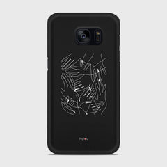 SILHOUETTE HANDS Samsung Galaxy S7 case - thin fit matte black (D168)