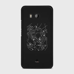 SILHOUETTE HANDS HTC U11 case - thin fit matte black (D168)