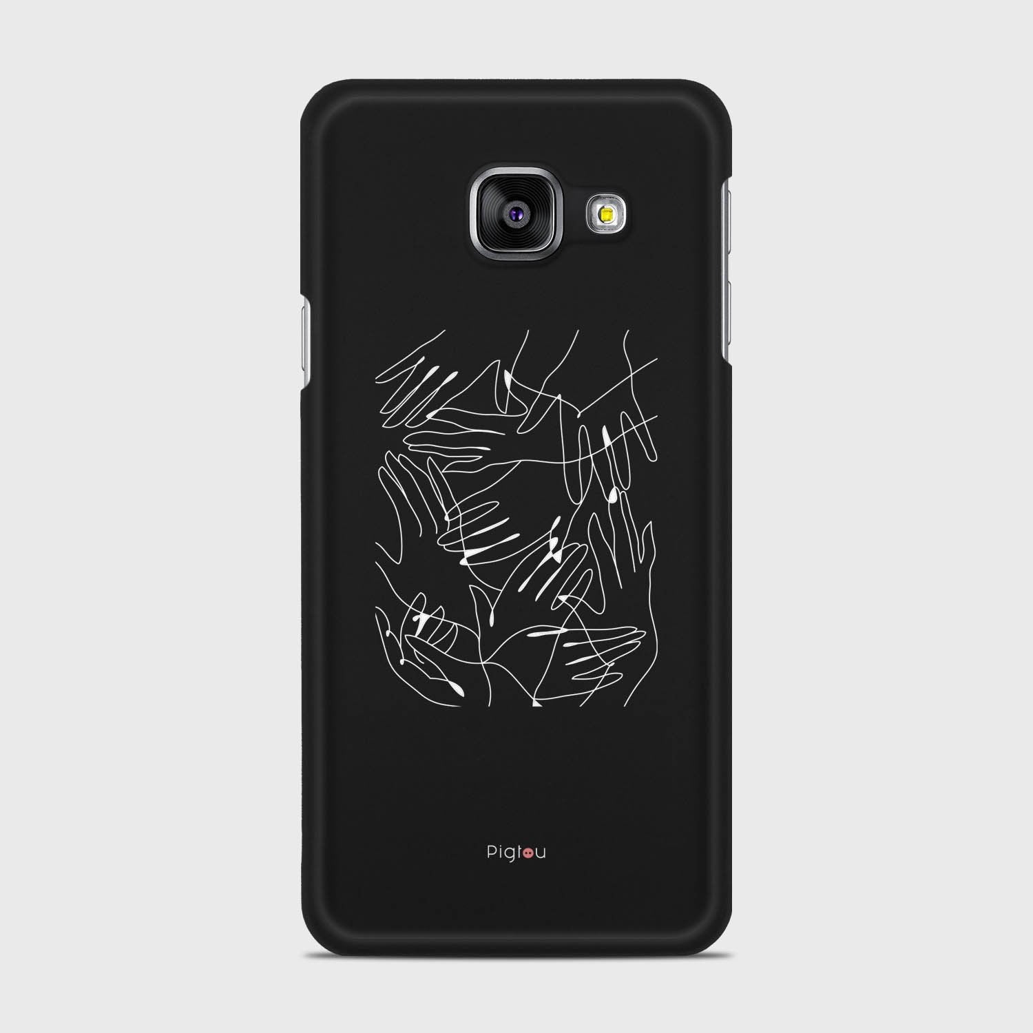 SILHOUETTE HANDS Samsung Galaxy A3 (2016) case - thin fit matte black (D168)