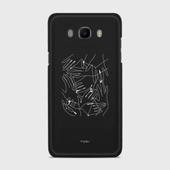 SILHOUETTE HANDS Samsung Galaxy J7 (2016) case - thin fit matte black (D168)