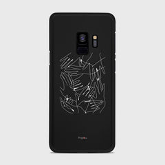 SILHOUETTE HANDS Samsung Galaxy S9 case - thin fit matte black (D168)
