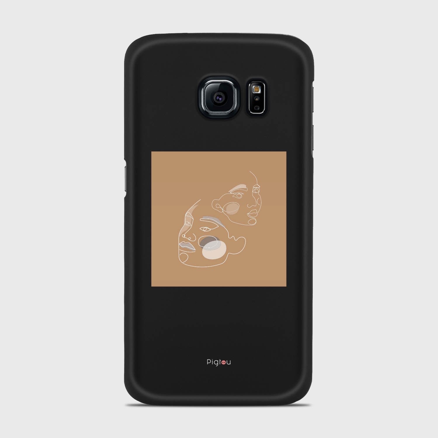 SILHOUETTE CHILDREN Samsung Galaxy S6 Edge case - thin fit matte black (D169)