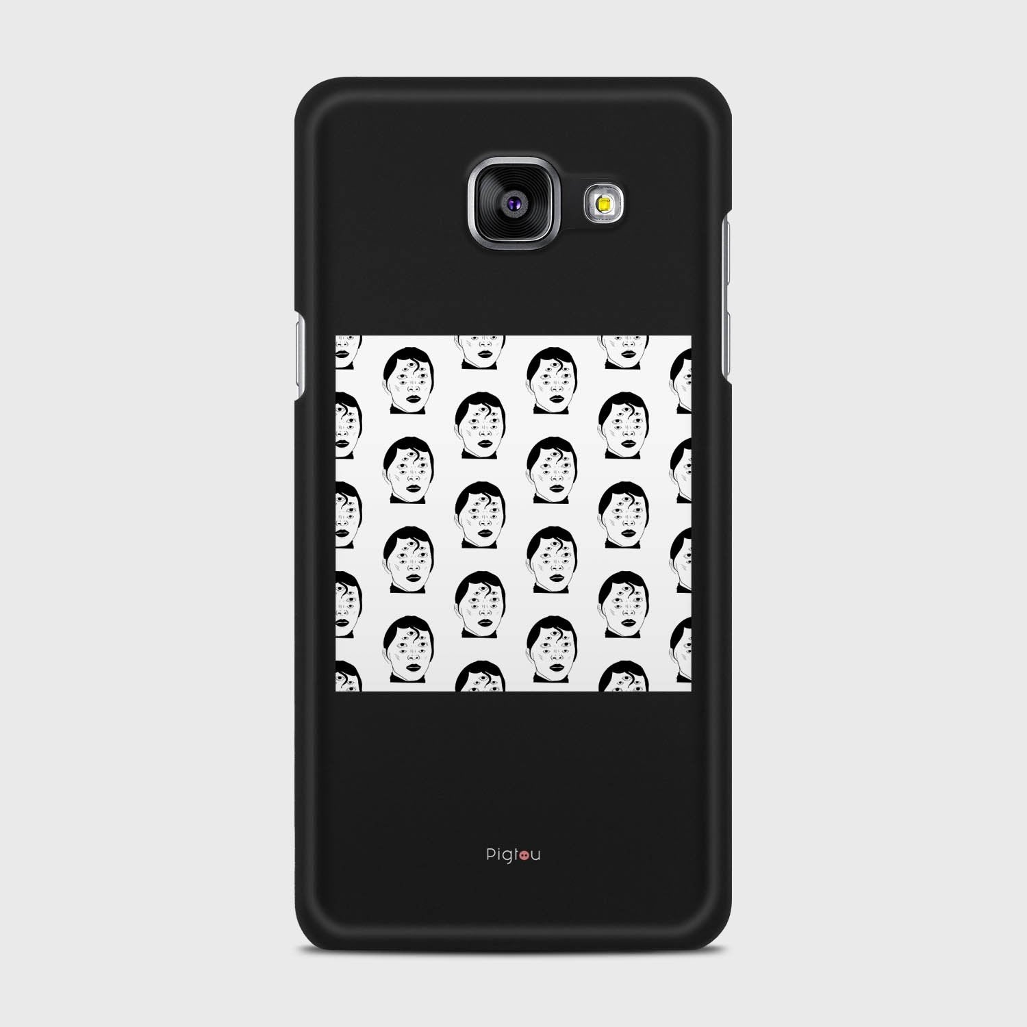 SILHOUETTE ALIENS Samsung Galaxy A5 (2016) case - thin fit matte black (D170)