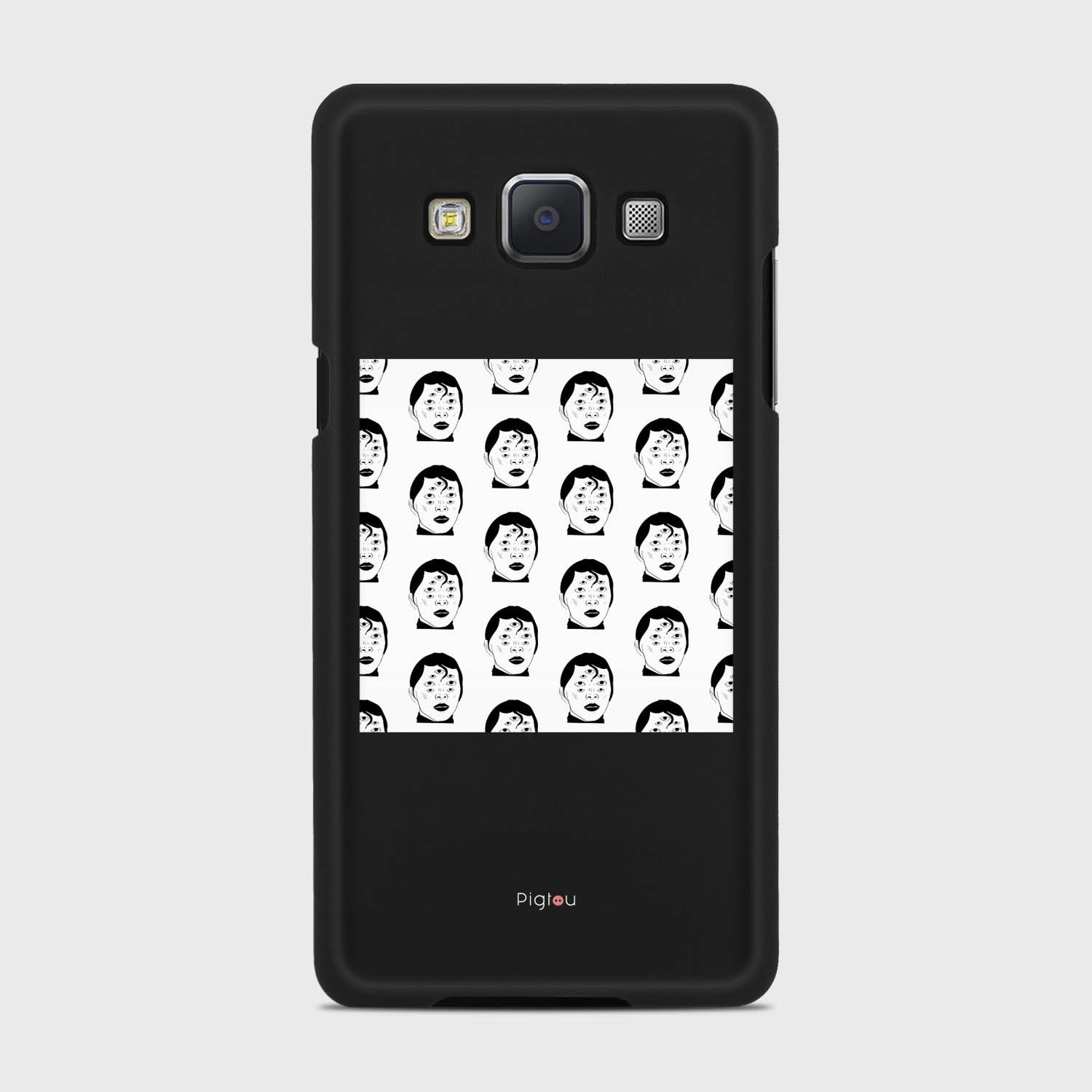 SILHOUETTE ALIENS Samsung Galaxy A5 (2015) case - thin fit matte black (D170)