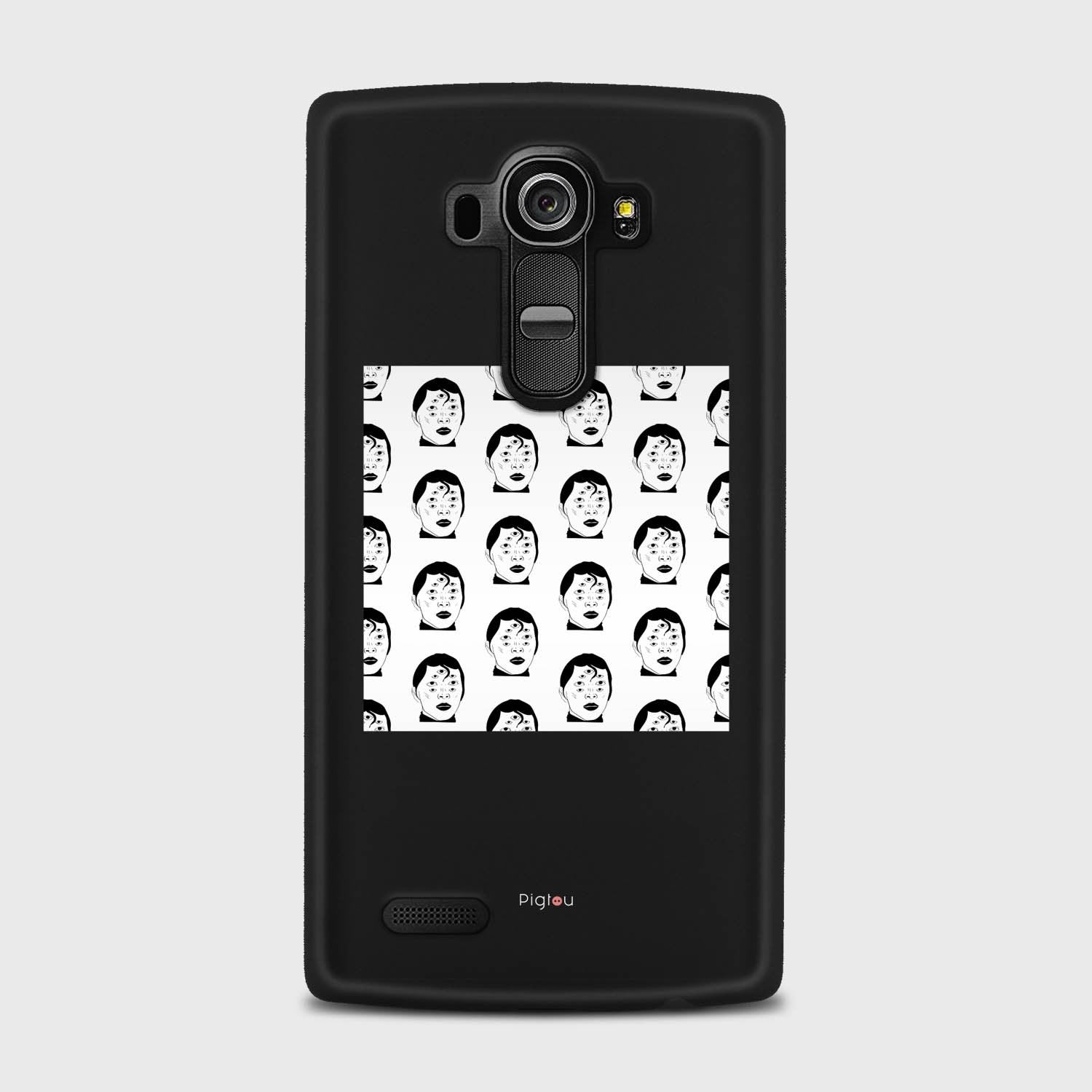 SILHOUETTE ALIENS LG G4 case - thin fit matte black (D170)