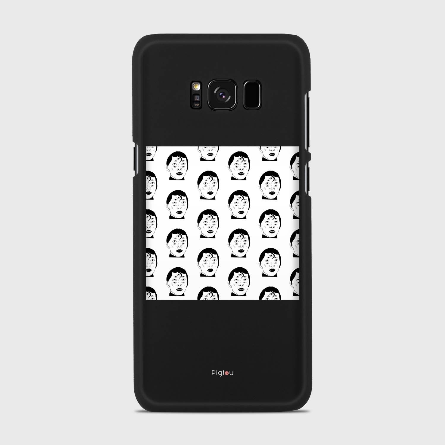 SILHOUETTE ALIENS Samsung Galaxy S8 Plus case - thin fit matte black (D170)