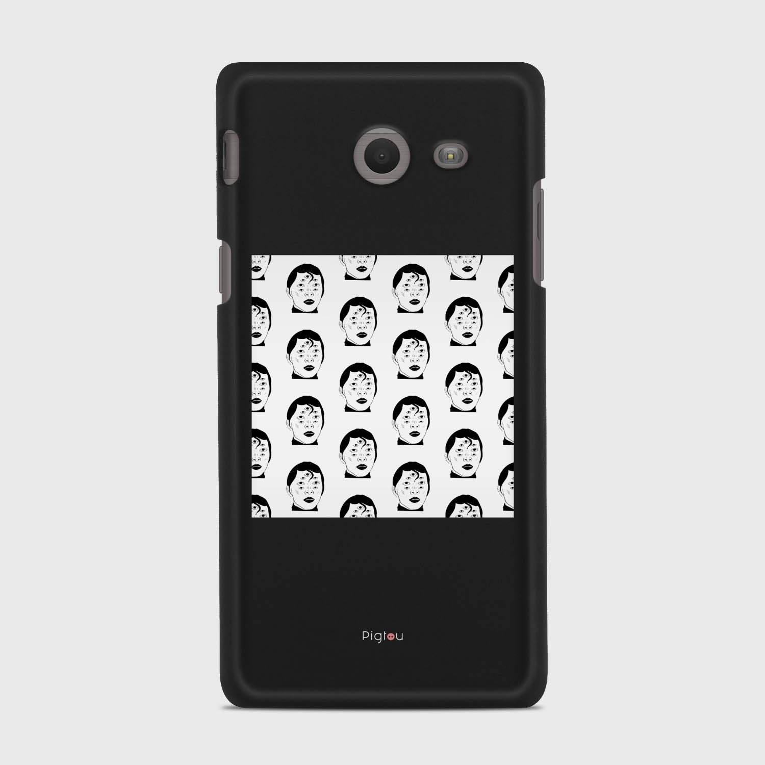 SILHOUETTE ALIENS Samsung Galaxy J5 (2017) Verizon case - thin fit matte black (D170)