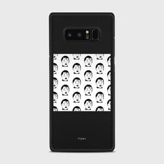 SILHOUETTE ALIENS Samsung Galaxy Note 8 case - thin fit matte black (D170)