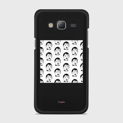 SILHOUETTE ALIENS Samsung Galaxy J5 (2015) case - thin fit matte black (D170)