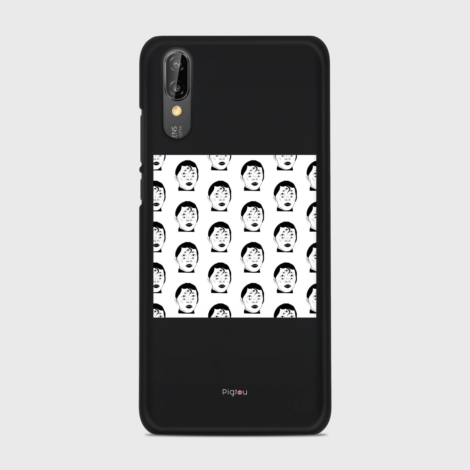 SILHOUETTE ALIENS Huawei P20 case - thin fit matte black (D170)