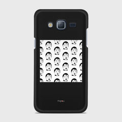 SILHOUETTE ALIENS Samsung Galaxy J3 (2016) case - thin fit matte black (D170)