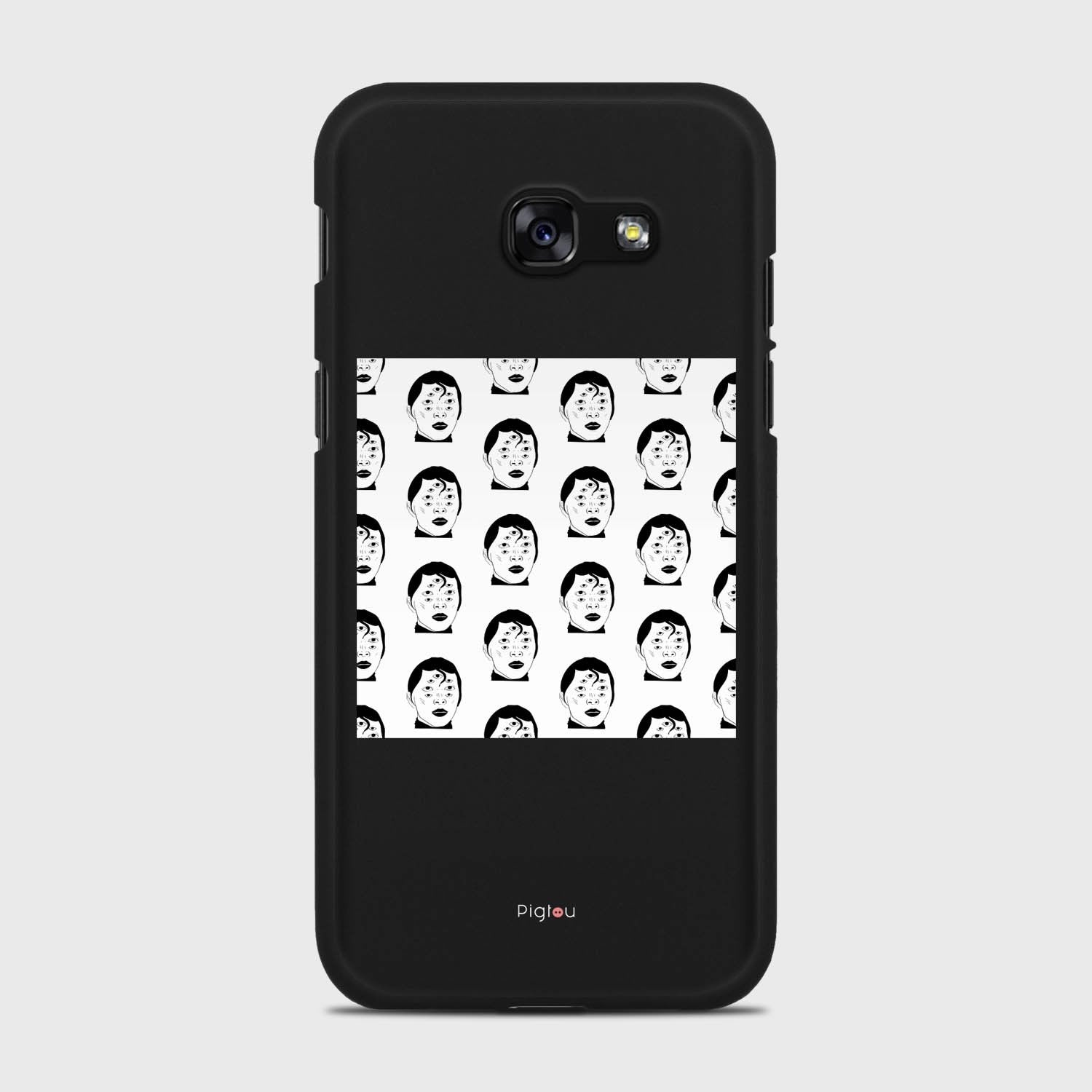 SILHOUETTE ALIENS Samsung Galaxy A5 (2017) case - thin fit matte black (D170)