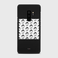 SILHOUETTE ALIENS Samsung Galaxy S9 Plus case - thin fit matte black (D170)