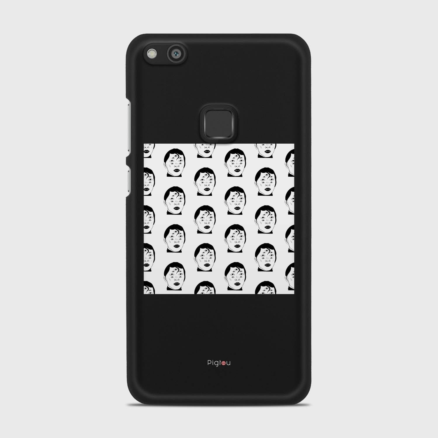SILHOUETTE ALIENS Huawei P10 Lite case - thin fit matte black (D170)