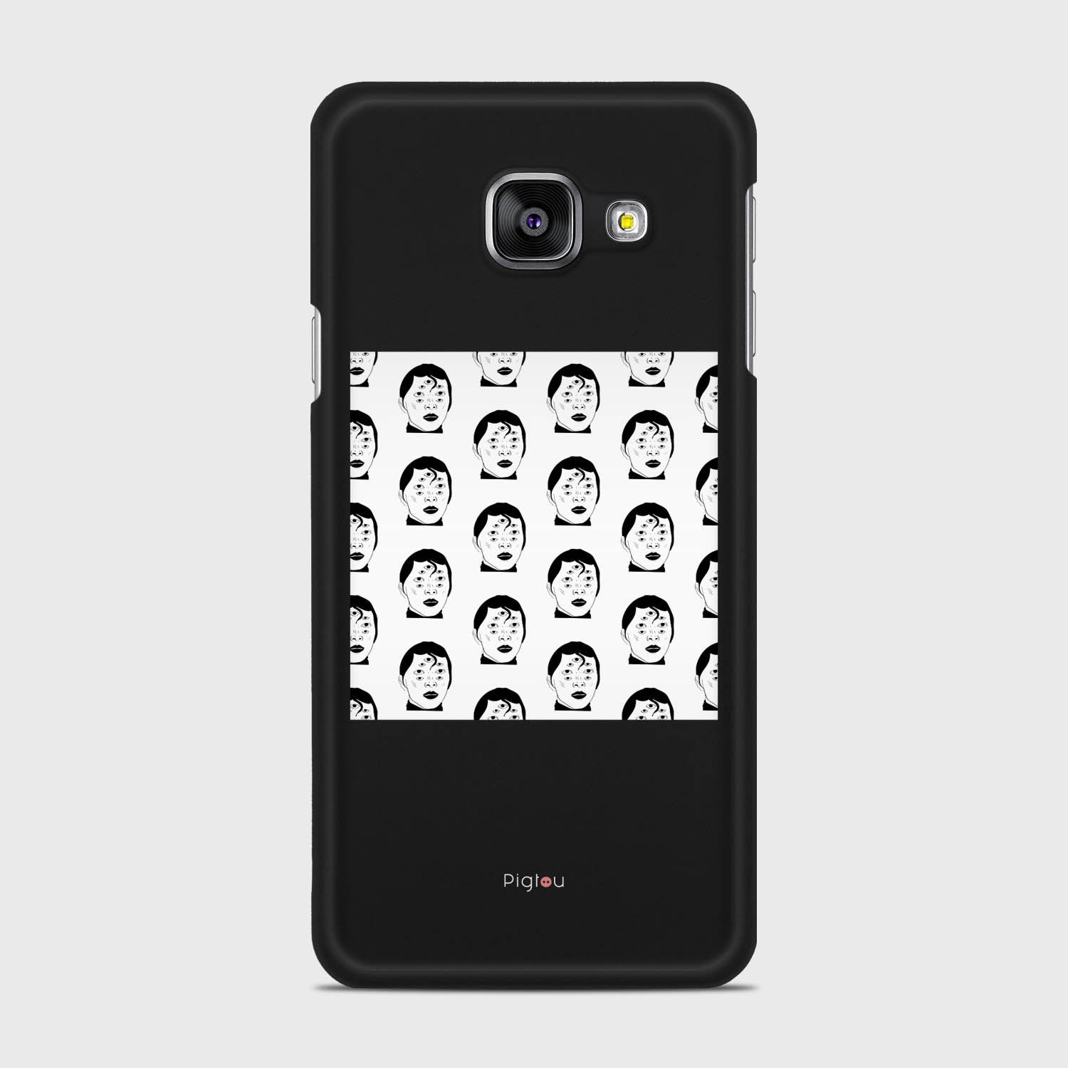 SILHOUETTE ALIENS Samsung Galaxy A3 (2016) case - thin fit matte black (D170)