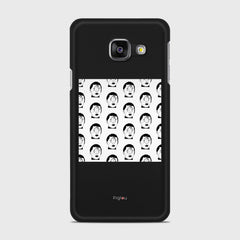 SILHOUETTE ALIENS Samsung Galaxy A3 (2016) case - thin fit matte black (D170)