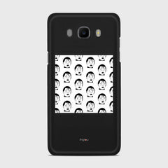 SILHOUETTE ALIENS Samsung Galaxy J7 (2016) case - thin fit matte black (D170)