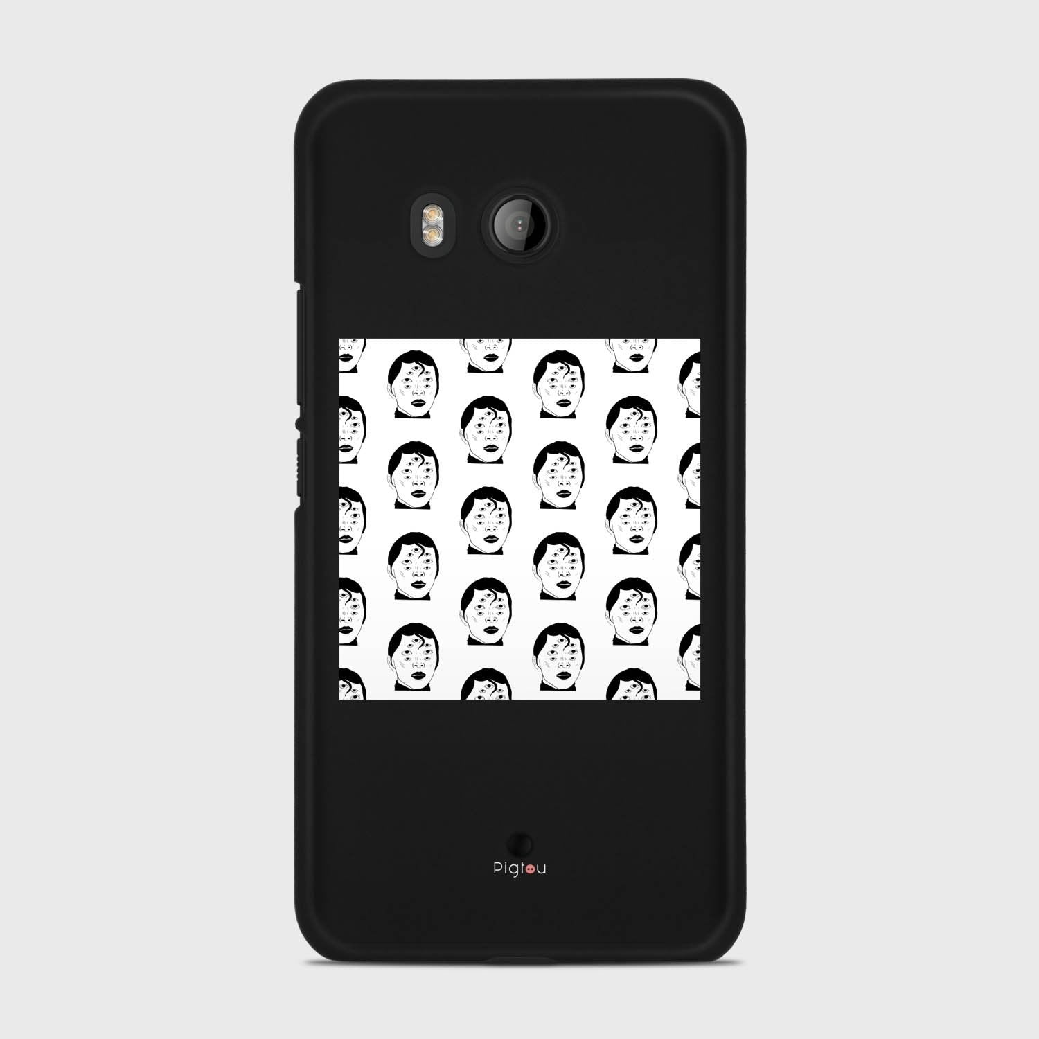 SILHOUETTE ALIENS HTC U11 case - thin fit matte black (D170)