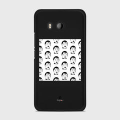 SILHOUETTE ALIENS HTC U11 case - thin fit matte black (D170)