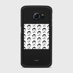 SILHOUETTE ALIENS Samsung Galaxy S6 Edge case - thin fit matte black (D170)