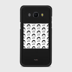 SILHOUETTE ALIENS Samsung Galaxy J5 (2016) case - thin fit matte black (D170)