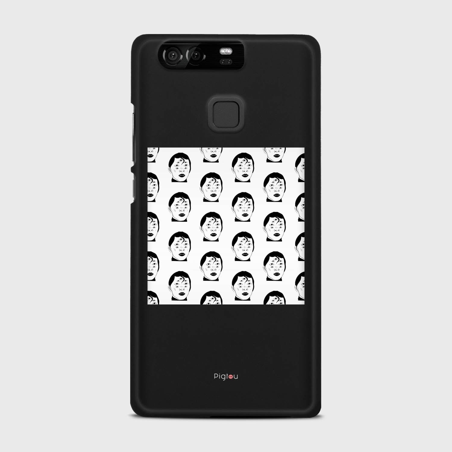 SILHOUETTE ALIENS Huawei P9 case - thin fit matte black (D170)