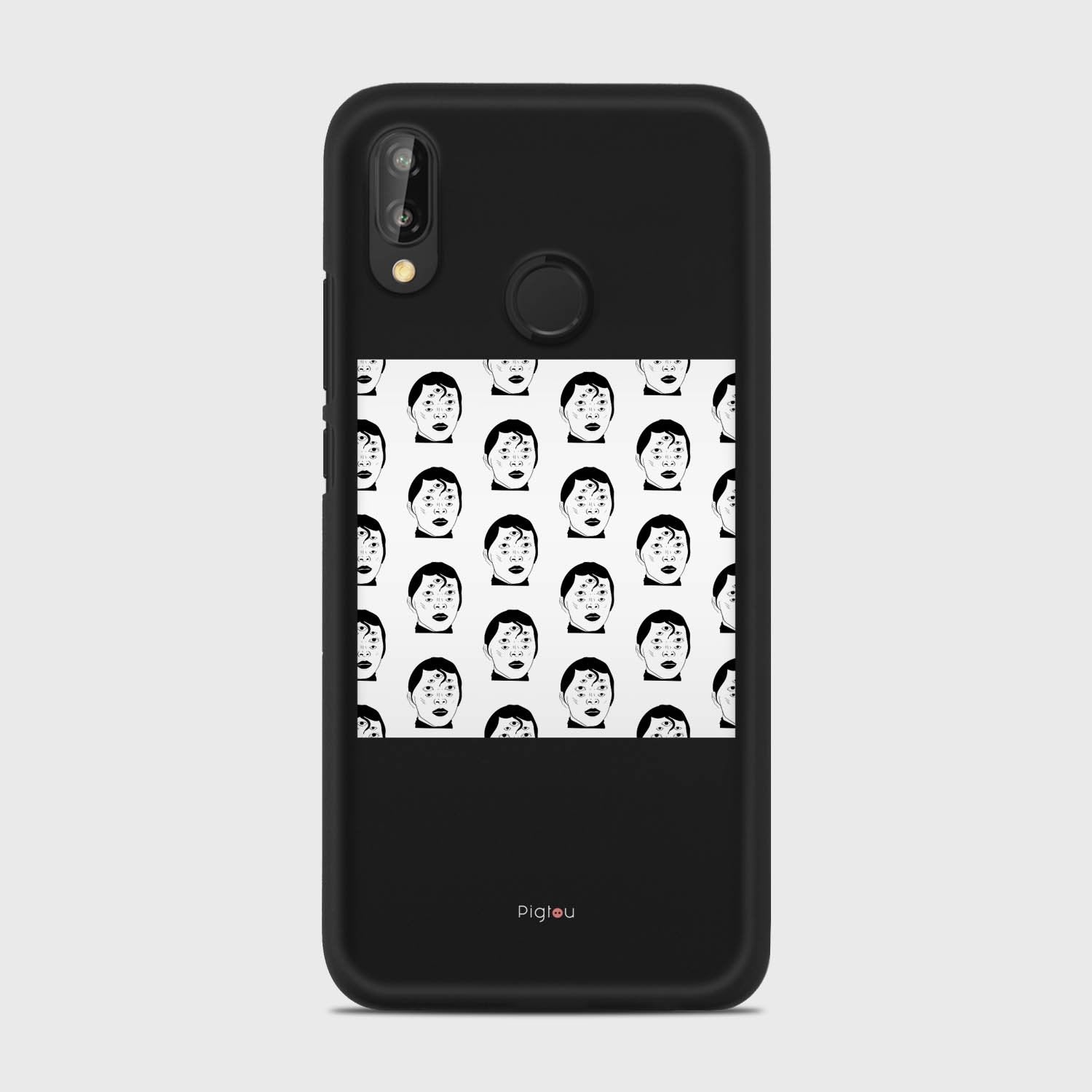 SILHOUETTE ALIENS Huawei P20 Lite case - thin fit matte black (D170)