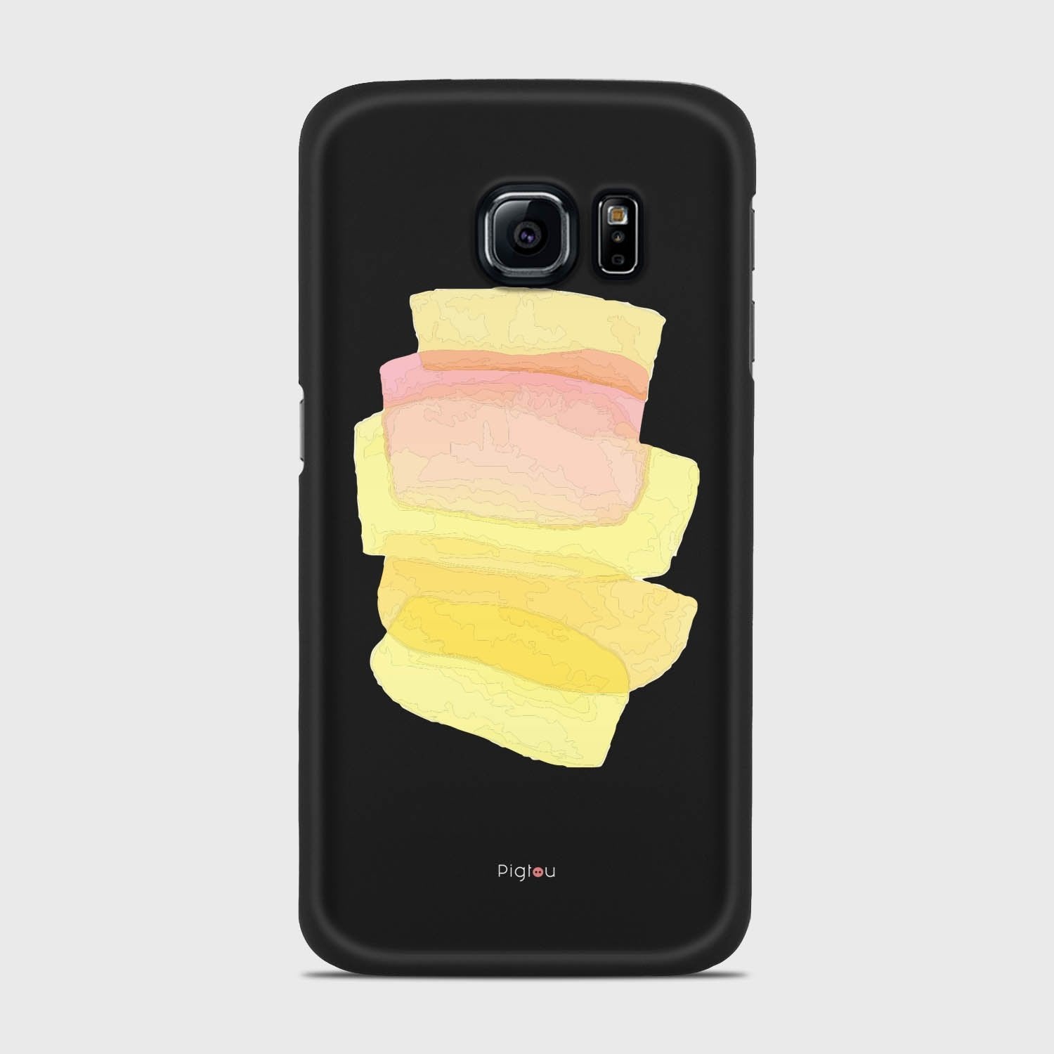 SILHOUETTE SUNRISE Samsung Galaxy S6 Edge case - thin fit matte black (D171)