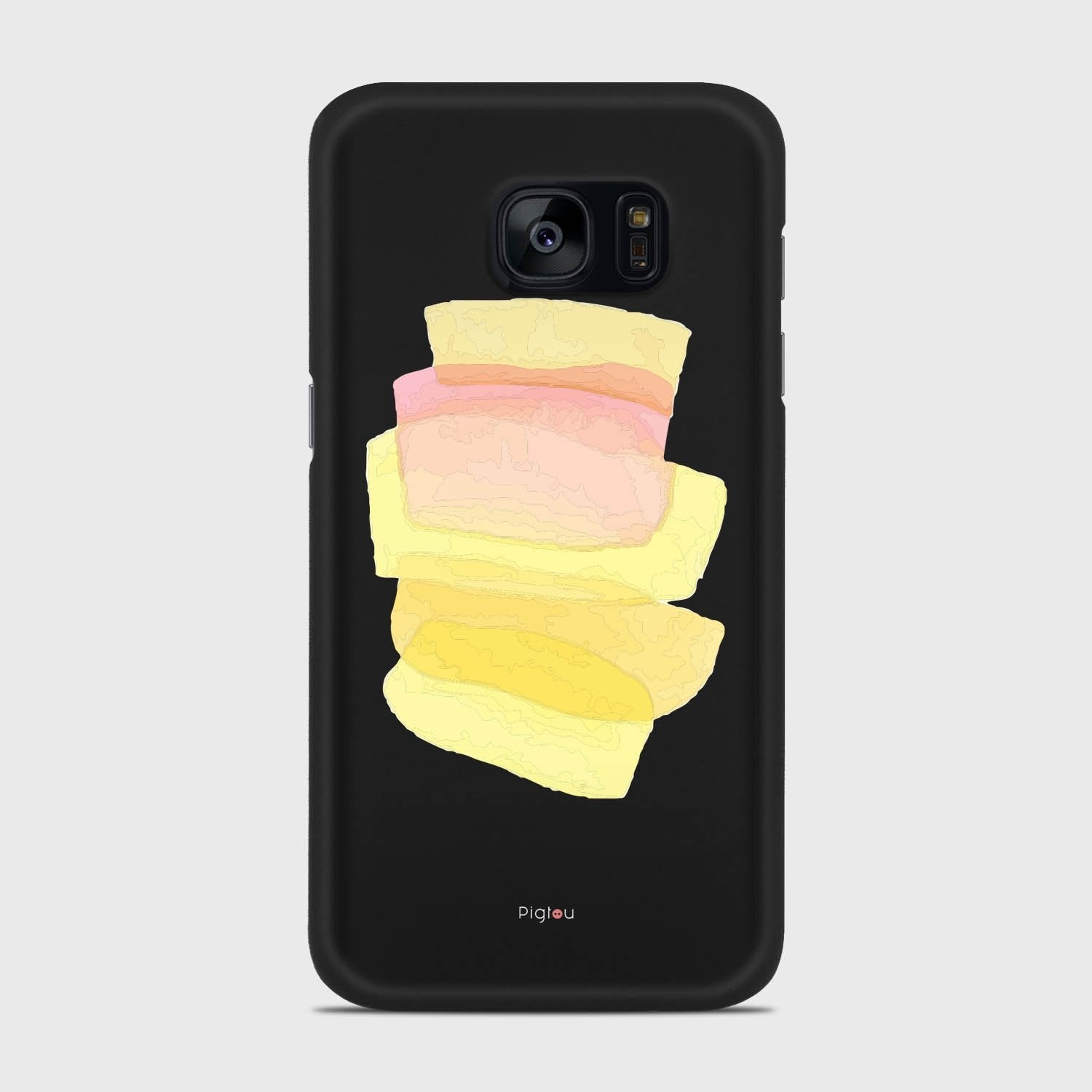SILHOUETTE SUNRISE Samsung Galaxy S7 Edge case - thin fit matte black (D171)