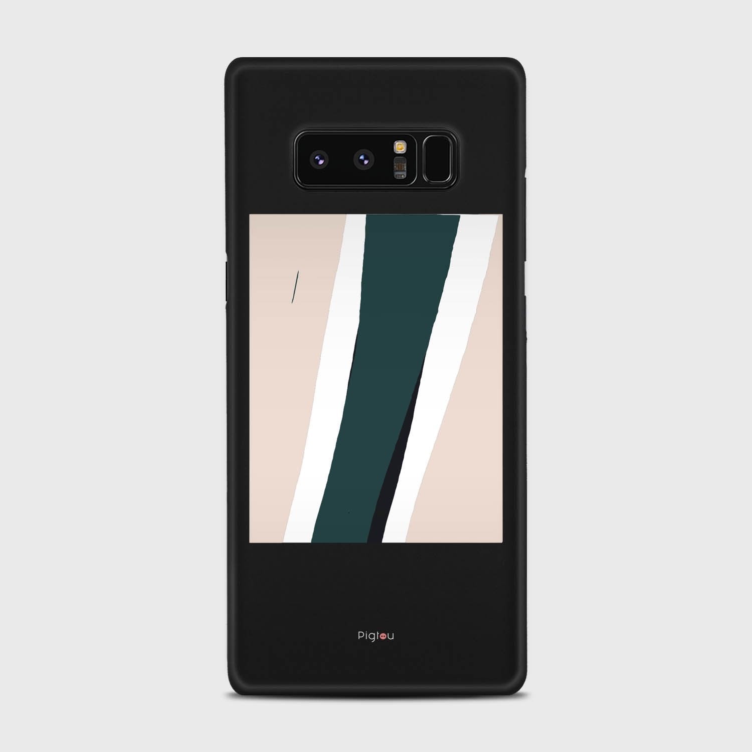SILHOUETTE COASTLINE Samsung Galaxy Note 8 case - thin fit matte black (D172)