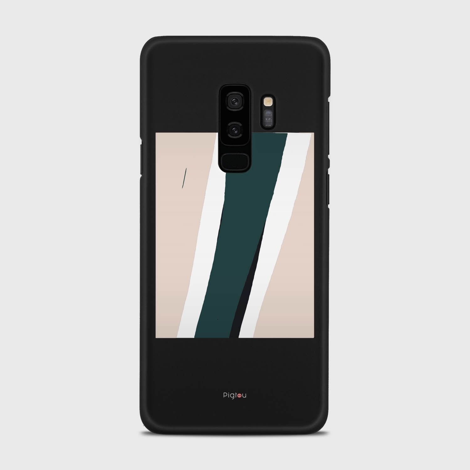 SILHOUETTE COASTLINE Samsung Galaxy S9 Plus case - thin fit matte black (D172)