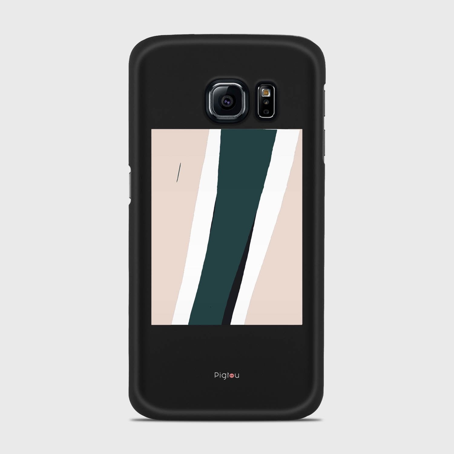 SILHOUETTE COASTLINE Samsung Galaxy S6 Edge case - thin fit matte black (D172)