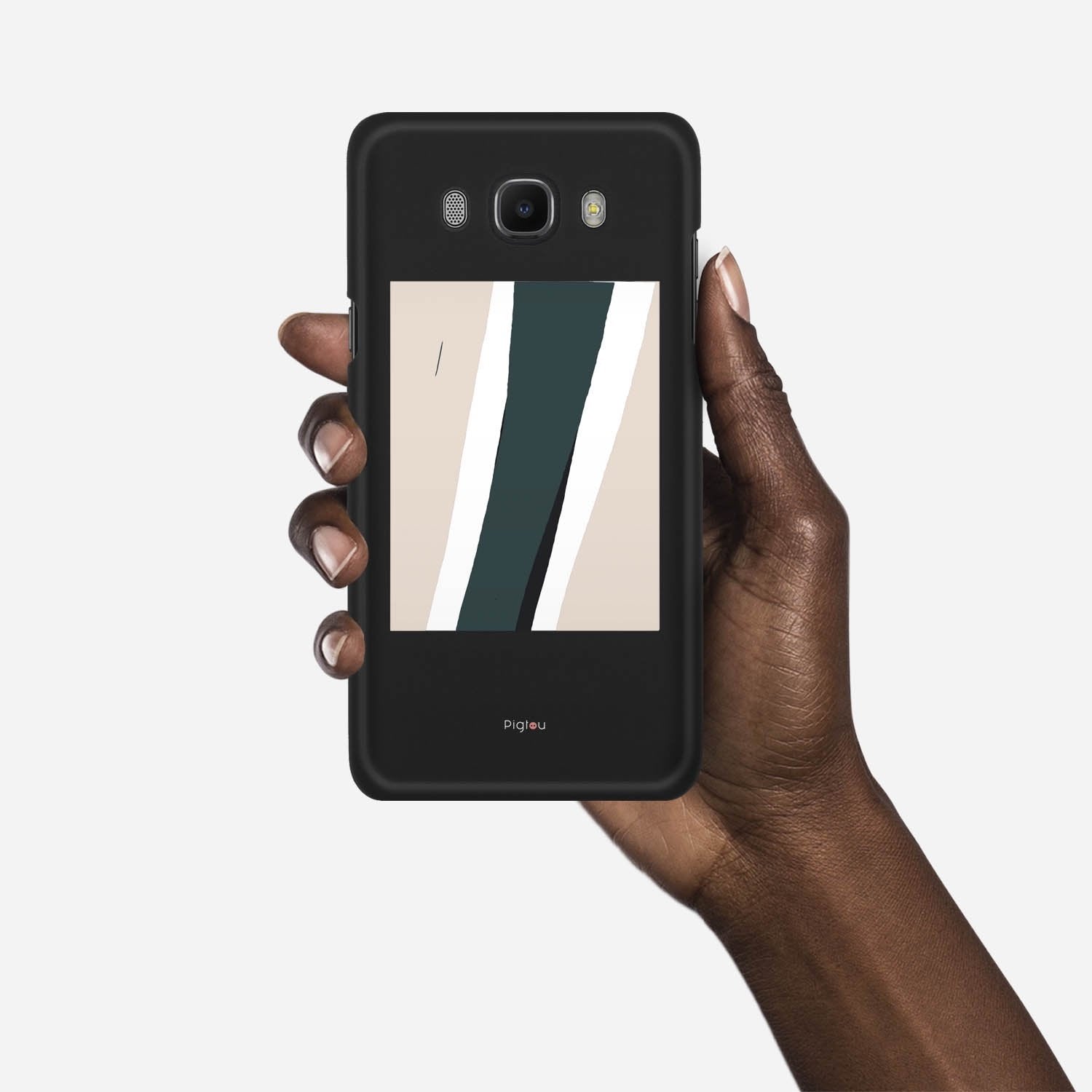 SILHOUETTE COASTLINE Samsung Galaxy J7 (2016) case - thin fit matte black (D172)