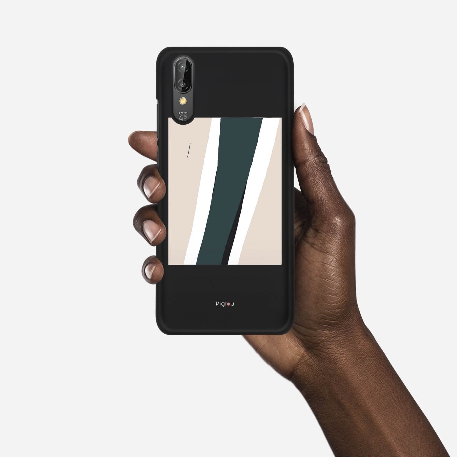 SILHOUETTE COASTLINE Huawei P20 case - thin fit matte black (D172)
