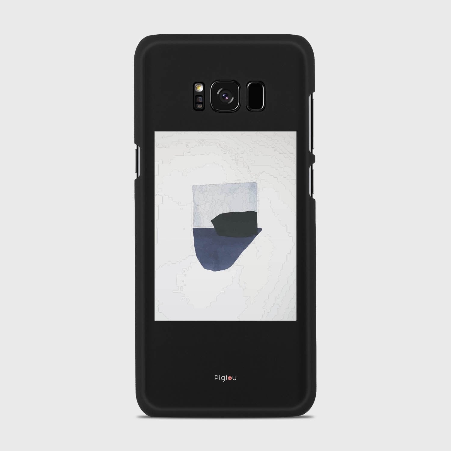 SILHOUETTE NAVY Samsung Galaxy S8 Plus case - thin fit matte black (D173)