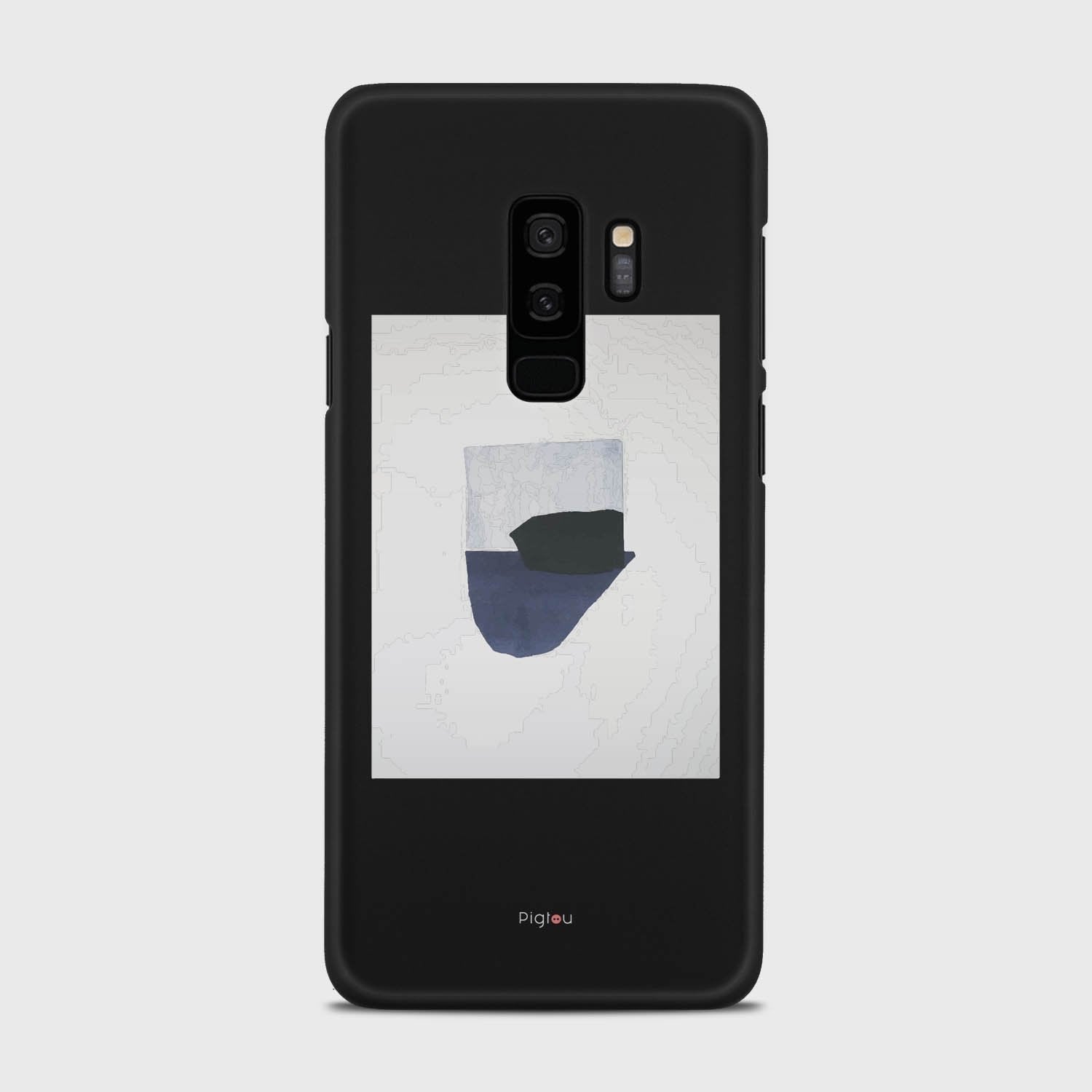 SILHOUETTE NAVY Samsung Galaxy S9 Plus case - thin fit matte black (D173)