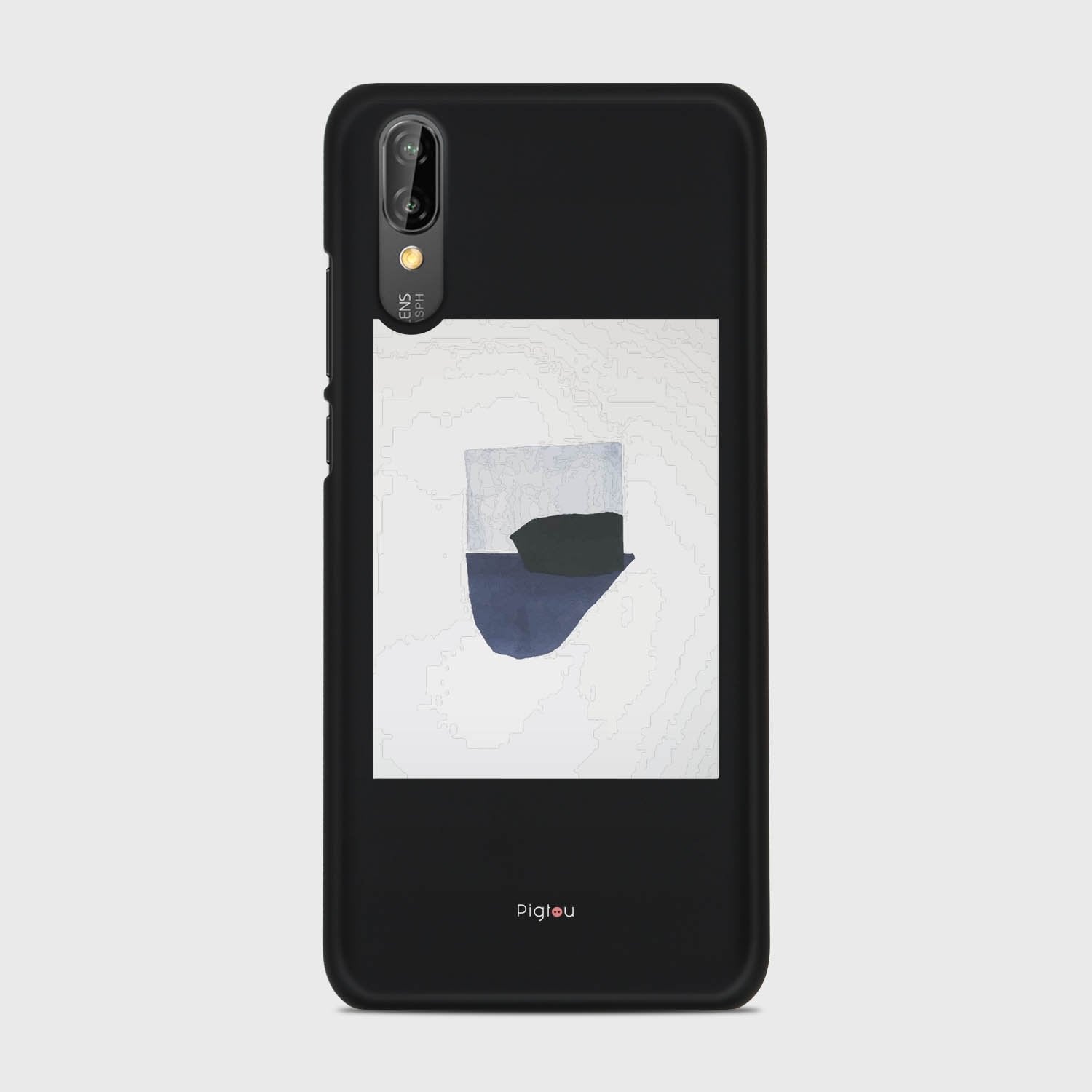 SILHOUETTE NAVY Huawei P20 case - thin fit matte black (D173)