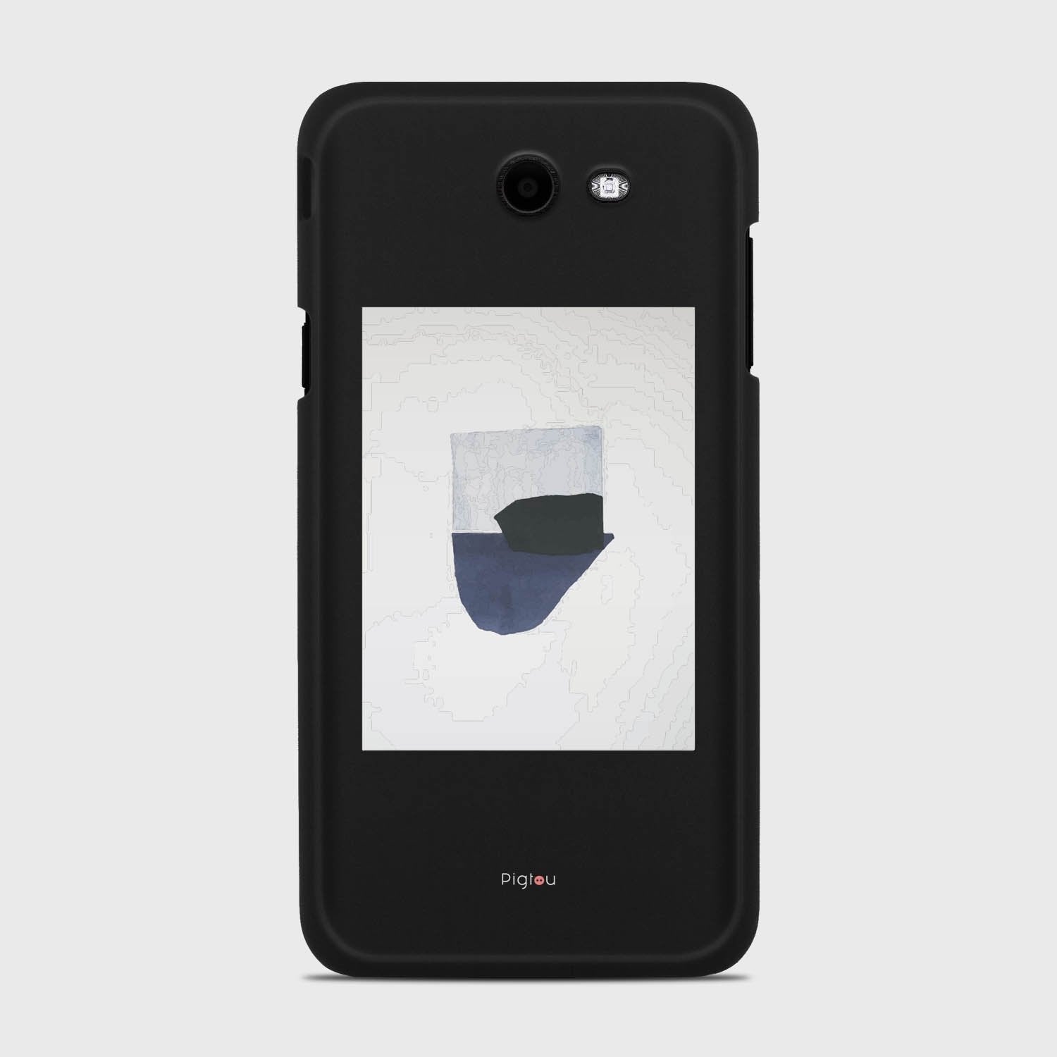 SILHOUETTE NAVY Samsung Galaxy J7 (2017) Verizon case - thin fit matte black (D173)