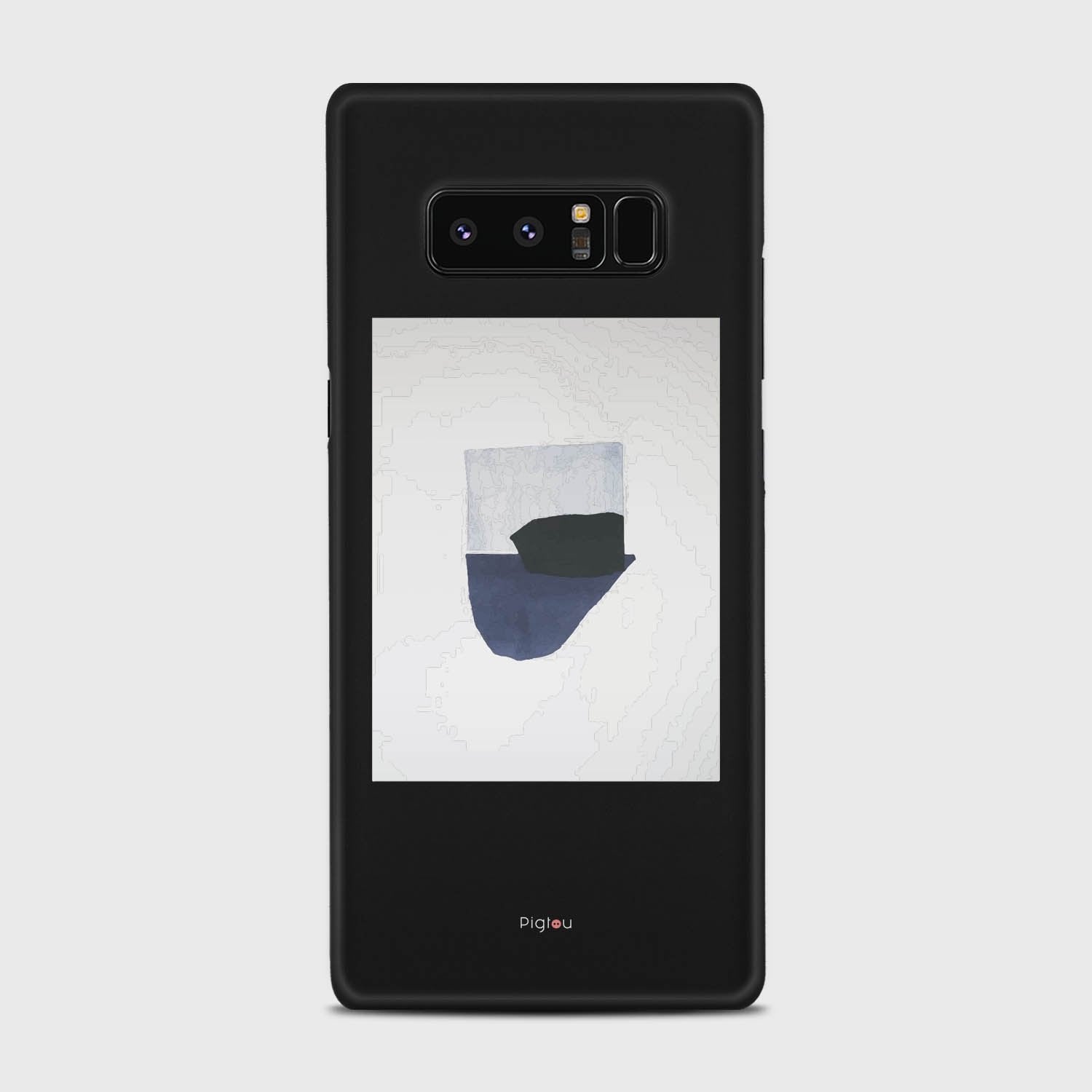 SILHOUETTE NAVY Samsung Galaxy Note 8 case - thin fit matte black (D173)