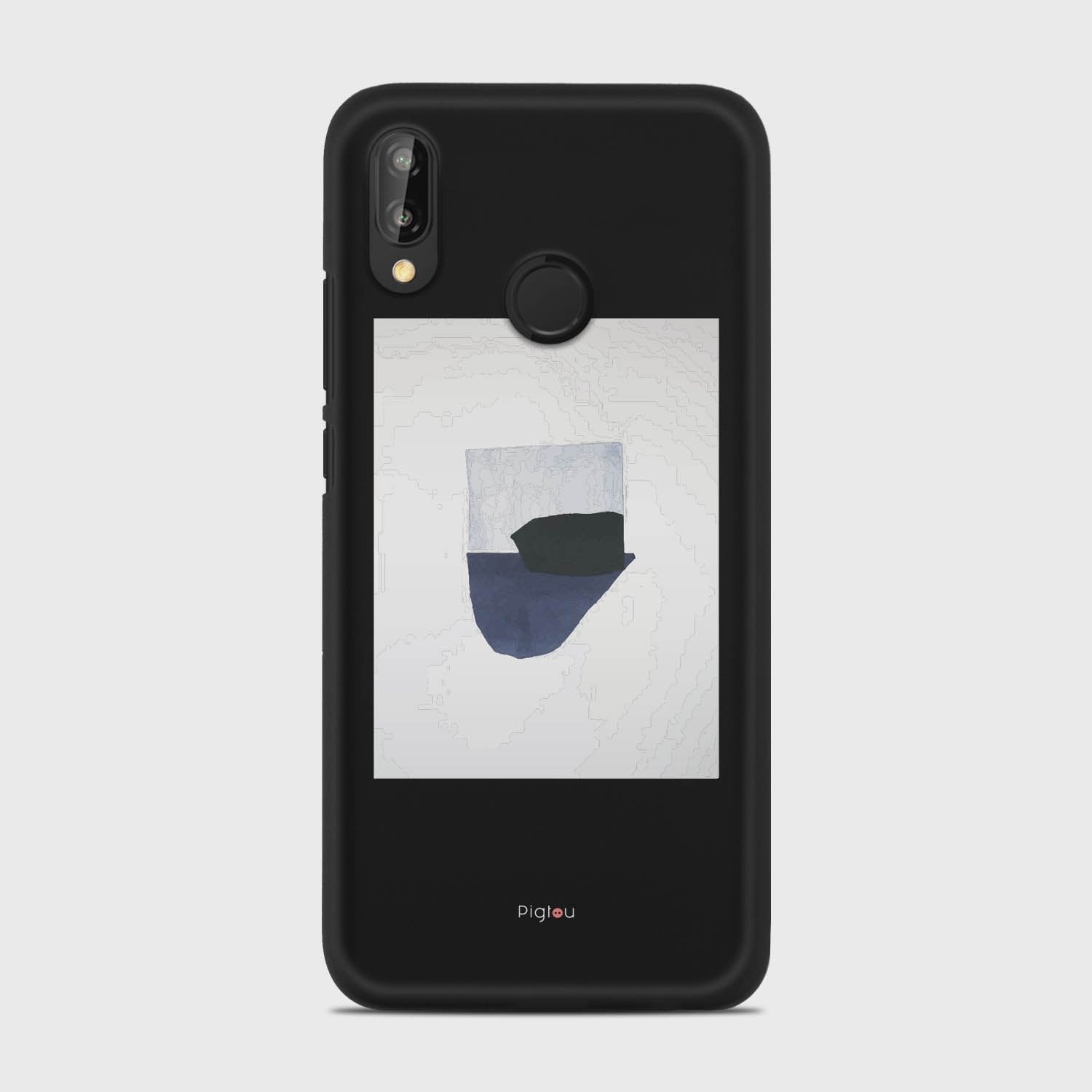 SILHOUETTE NAVY Huawei P20 Lite case - thin fit matte black (D173)