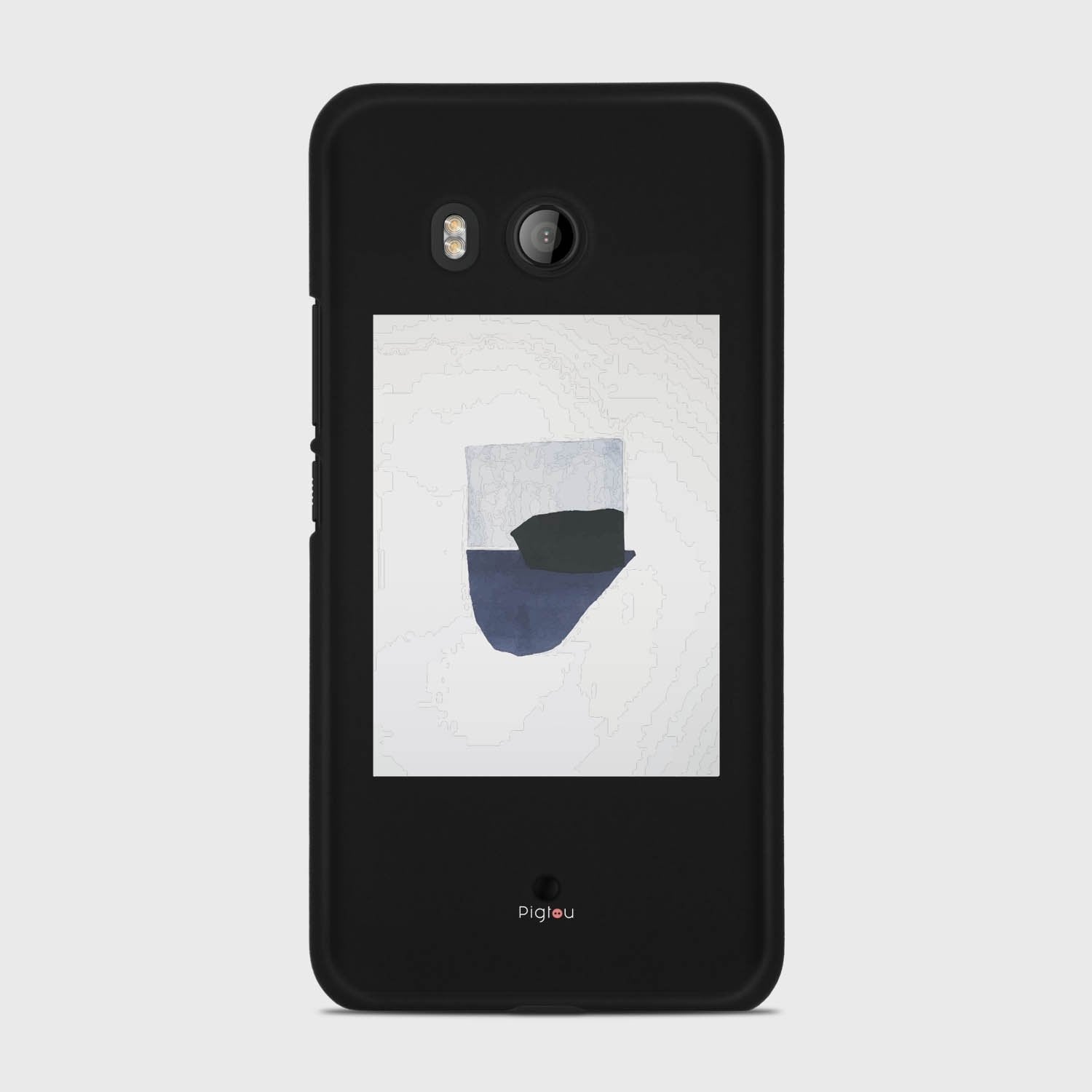 SILHOUETTE NAVY HTC U11 case - thin fit matte black (D173)