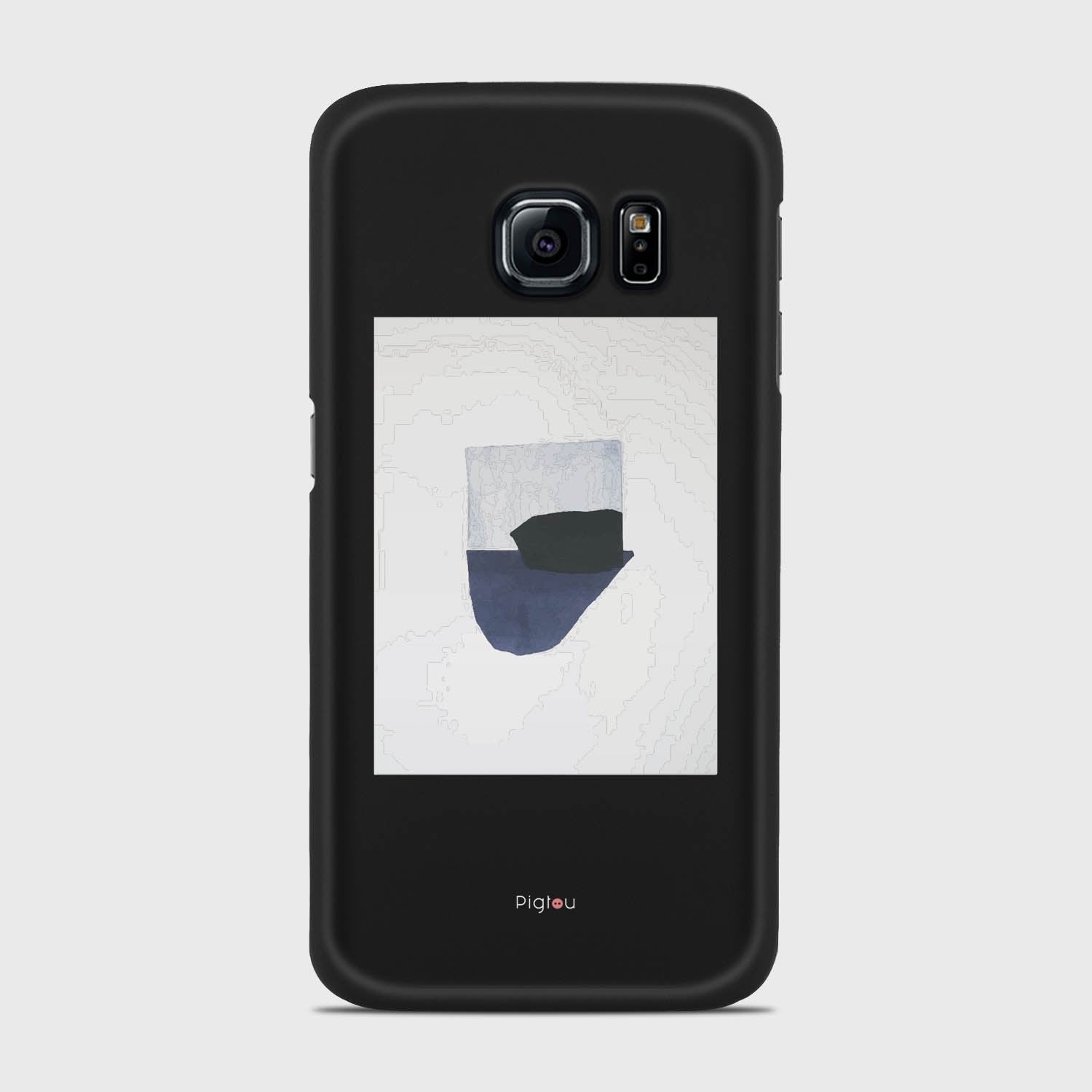 SILHOUETTE NAVY Samsung Galaxy S6 Edge case - thin fit matte black (D173)