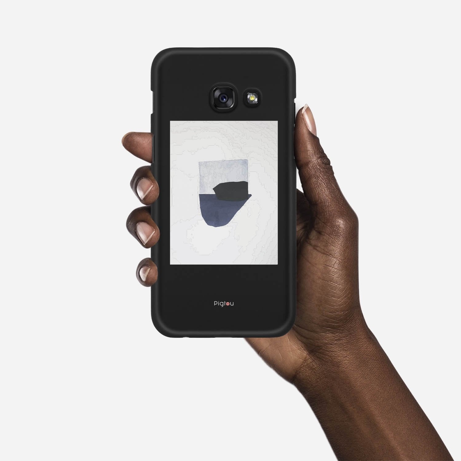 SILHOUETTE NAVY Samsung Galaxy A3 (2017) case - thin fit matte black (D173)