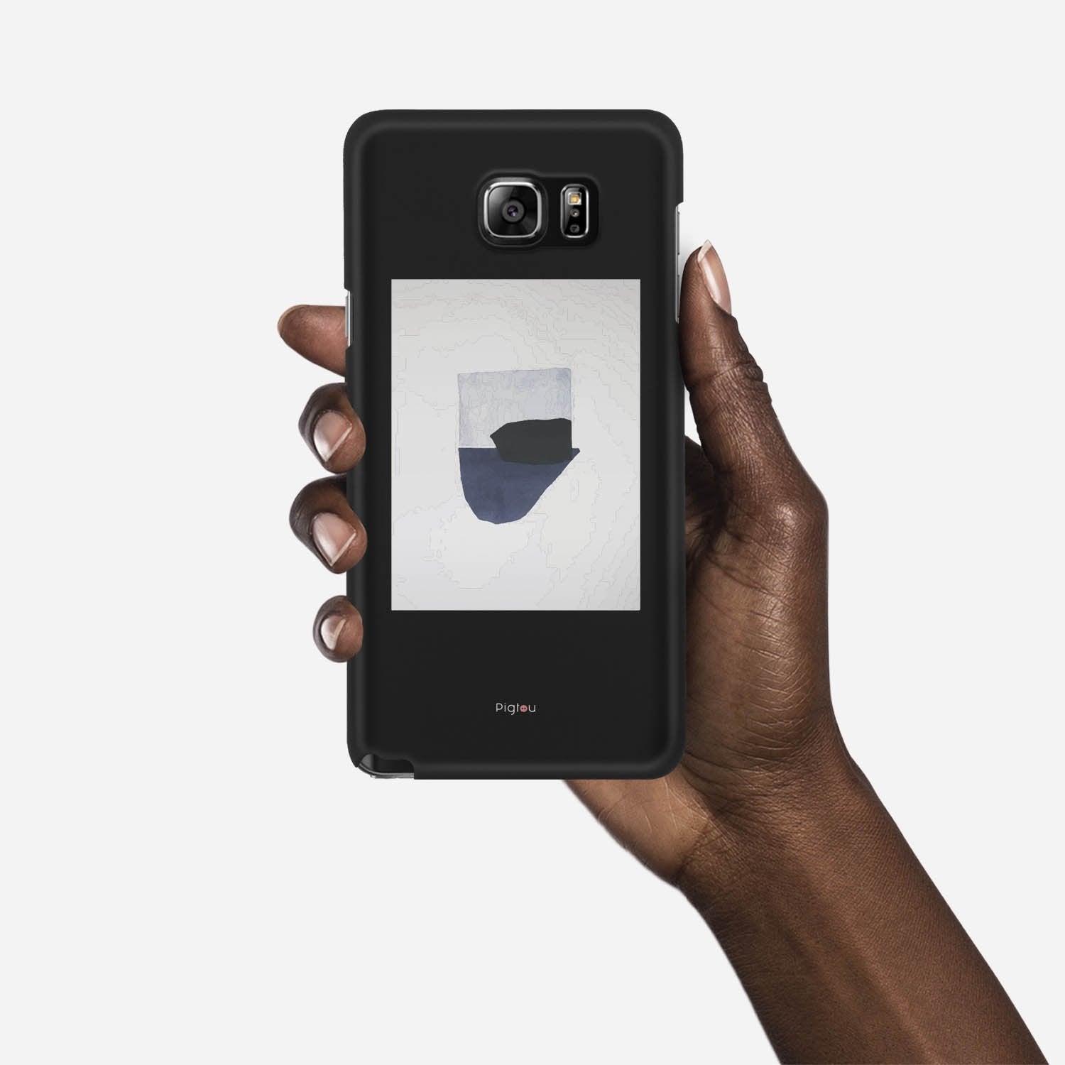 SILHOUETTE NAVY Samsung Galaxy Note 5 case - thin fit matte black (D173)