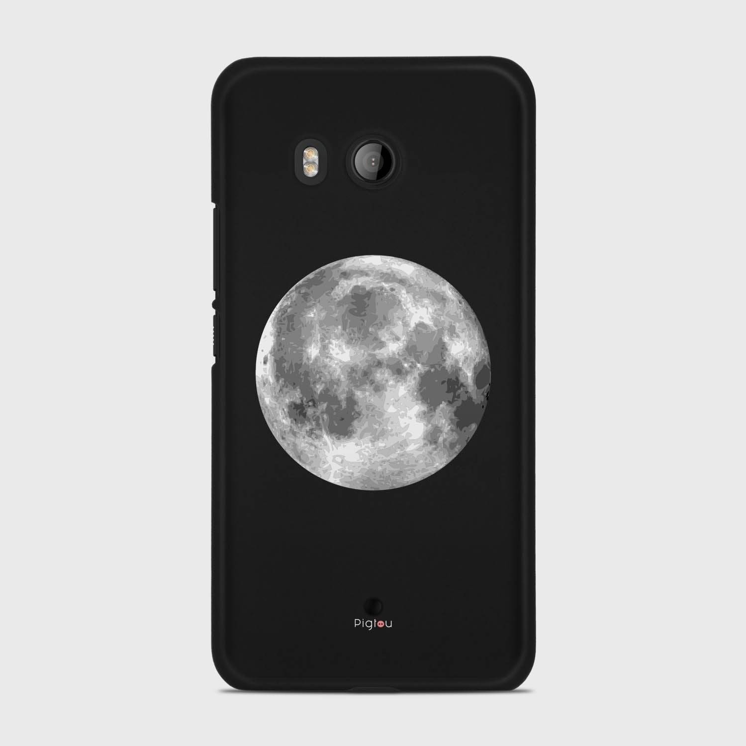 MOON HTC U11 case - thin fit matte black (D72)