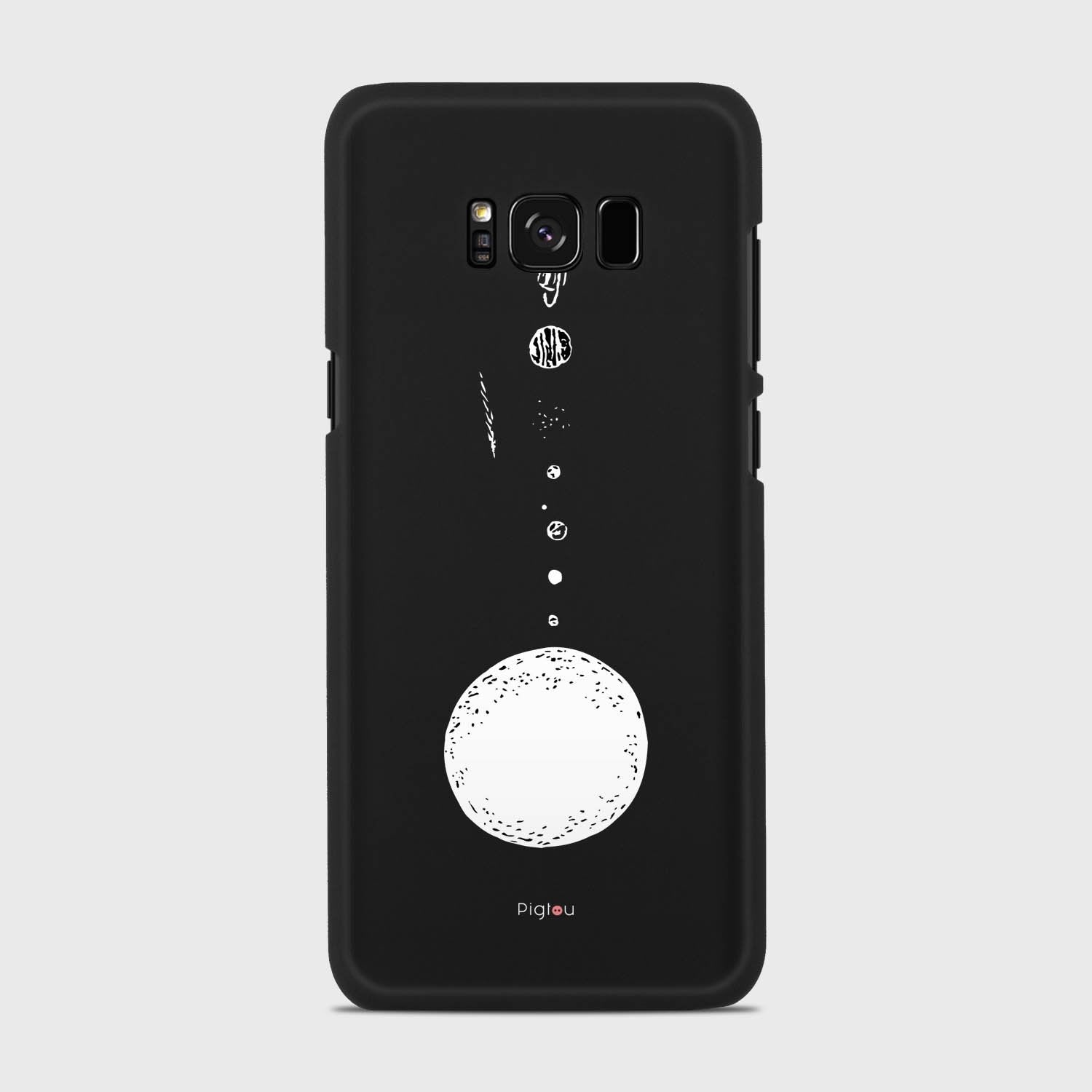 SOLAR SYSTEM Samsung Galaxy S8 case - thin fit matte black (D73)