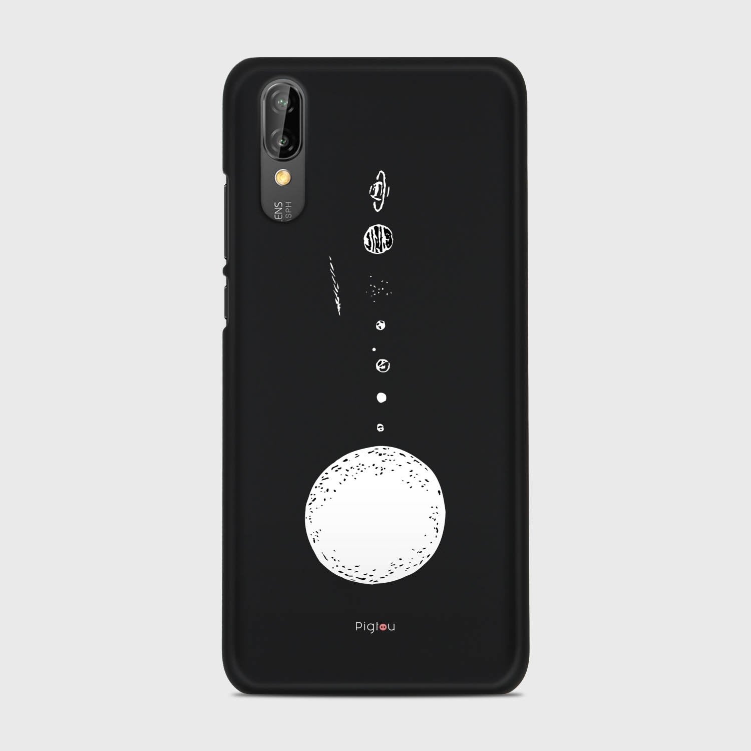 SOLAR SYSTEM Huawei P20 case - thin fit matte black (D73)