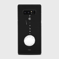 SOLAR SYSTEM Samsung Galaxy Note 8 case - thin fit matte black (D73)