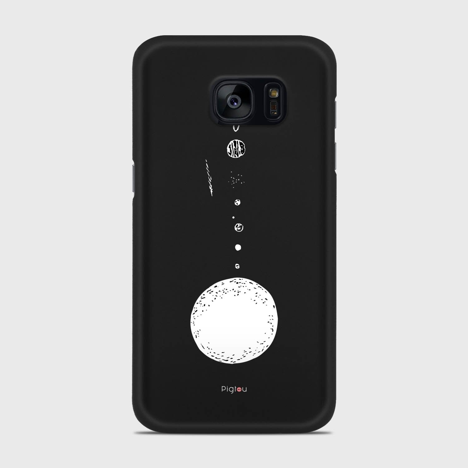 SOLAR SYSTEM Samsung Galaxy S7 case - thin fit matte black (D73)