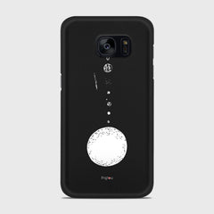 SOLAR SYSTEM Samsung Galaxy S7 case - thin fit matte black (D73)